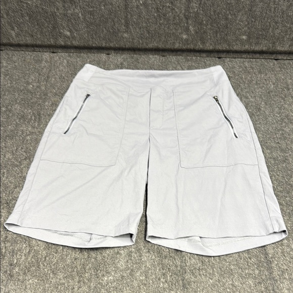 Athleta Gray Athletic Shorts Tailored Design - Picture 1 of 3